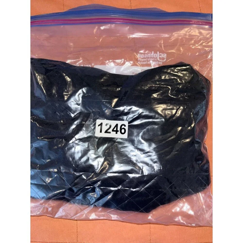 Eileen Fisher Black Wide-Leg Pull-On Pants Womens L - Picture 9 of 9